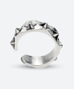 Korean Female Casual Outfits, Black Clothes Fashion Woman - Star Silver Ring