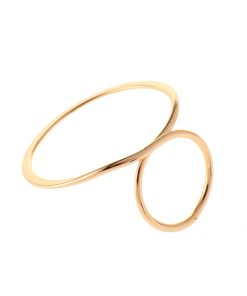 Korean Minimalist Geometric Circle Hollow Ring - Women's Brass Electroplated Fashion Jewelry
