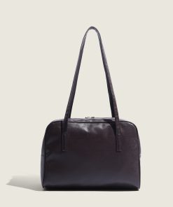 Korean Retro Commuter Shoulder Tote Bag - Versatile Large Capacity Underarm Bag for Autumn 2025