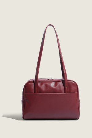 Korean Retro Commuter Shoulder Tote Bag - Versatile Large Capacity Underarm Bag for Autumn 2025