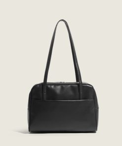 Korean Retro Commuter Shoulder Tote Bag - Versatile Large Capacity Underarm Bag for Autumn 2025