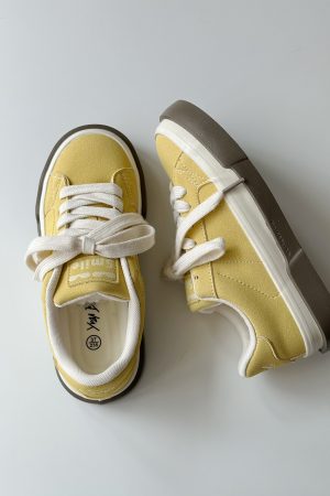 Korean Retro Thick-Soled Sneakers for Women - 2025 Spring Casual White Shoes, Versatile Y2K Style Footwear