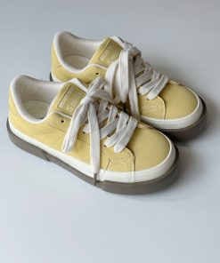 Korean Retro Thick-Soled Sneakers for Women - 2025 Spring Casual White Shoes, Versatile Y2K Style Footwear