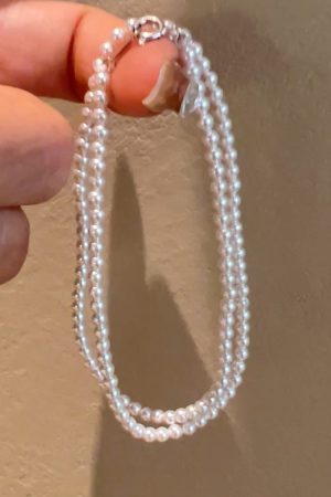 Korean Style 925 Sterling Silver Pearl Necklace for Women, Clavicle Chain with Light Luxury Niche Design