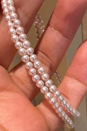 Korean Style 925 Sterling Silver Pearl Necklace for Women, Clavicle Chain with Light Luxury Niche Design