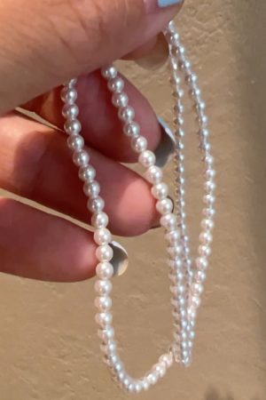 Korean Style 925 Sterling Silver Pearl Necklace for Women, Clavicle Chain with Light Luxury Niche Design