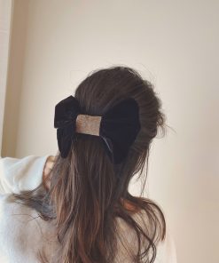 Korean Style Bow Hair Clip - Trendy 2025 Hair Claw for Women, Back of Head Accessory, Fashionable Hair Accessories