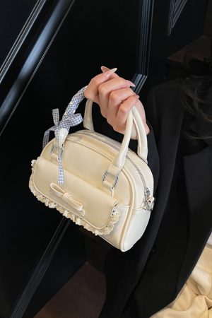 Korean-Style Bow Handbag for Women, 2025 New High-End Versatile Shell Shoulder Crossbody Bag