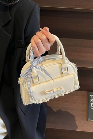 Korean-Style Bow Handbag for Women, 2025 New High-End Versatile Shell Shoulder Crossbody Bag