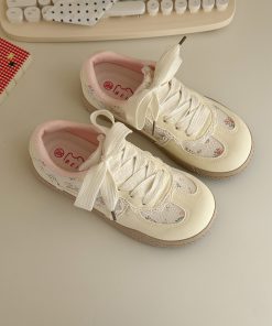 Korean-Style Breathable Platform Sneakers for Women - Thick-Soled White Summer Shoes - Versatile Student Footwear 2025
