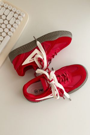 Korean Style Breathable White Board Shoes for Women - Thick-Soled Mesh Versatile Summer Training Sneakers 2025
