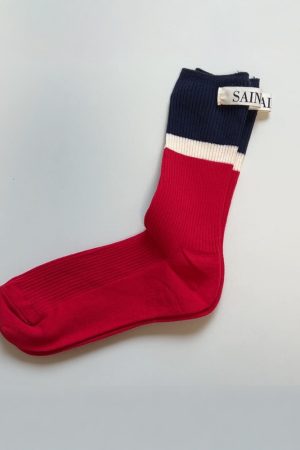 Korean Style Candy Color Women's Mid-Calf Socks - Versatile Color Block Pile Socks for Trendy Ins Style Fashion