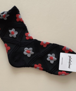 Korean Style Candy Color Women's Mid-Calf Socks - Versatile Color Block Pile Socks for Trendy Ins Style Fashion