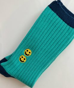 Korean Style Candy Color Women's Mid-Calf Socks - Versatile Color Block Pile Socks for Trendy Ins Style Fashion