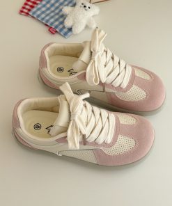 Korean-Style Casual Flat Sports Shoes for Women - Soft-Bottom Versatile Training Sneakers, 2025 New Trendy Footwear