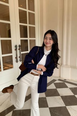 Korean Style Casual Long Sleeve Layered Shirt for Women - Versatile, Loose-Fitting, Elegant Top for Everyday Wear