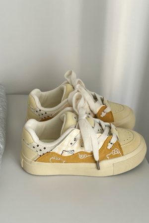 Korean Style Casual Sneakers for Women - 2025 Thick-Soled White Loafers, Versatile Everyday Footwear