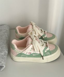 Korean Style Casual Sneakers for Women - 2025 Thick-Soled White Loafers, Versatile Everyday Footwear