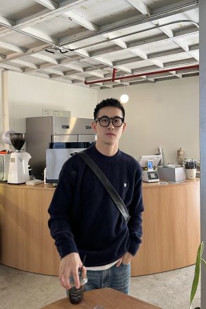Korean Style Casual Solid Color Minimalist Mink Fur Sweater for Men - Embroidered Loose Top for Autumn and Winter Fashion