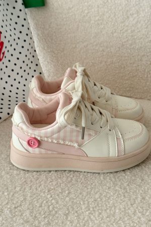 Korean Style Casual Training Shoes for Women - Soft Bottom Thick Sole Versatile Sports Footwear, Trendy 2025 Edition