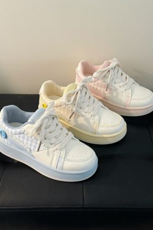 Korean Style Casual Training Shoes for Women - Soft Bottom Thick Sole Versatile Sports Footwear, Trendy 2025 Edition