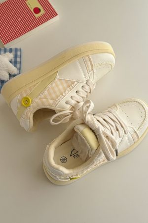 Korean Style Casual Training Shoes for Women - Soft Bottom Thick Sole Versatile Sports Footwear, Trendy 2025 Edition