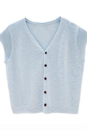 Korean Style Casual Versatile Knitted Sweater for Women - Trendy High-End Niche Chic Fashion Top for Summer 2025