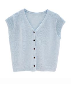 Korean Style Casual Versatile Knitted Sweater for Women - Trendy High-End Niche Chic Fashion Top for Summer 2025