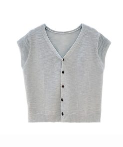 Korean Style Casual Versatile Knitted Sweater for Women - Trendy High-End Niche Chic Fashion Top for Summer 2025