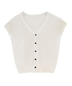 Korean Style Casual Versatile Knitted Sweater for Women - Trendy High-End Niche Chic Fashion Top for Summer 2025