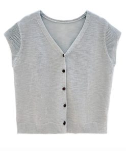 Korean Style Casual Versatile Knitted Sweater for Women - Trendy High-End Niche Chic Fashion Top for Summer 2025