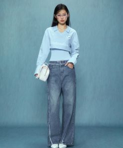 Korean Style College Chic Long Sleeve Shirt and Cami Two-Piece Set for Women - 2025 Spring Fashion Trend