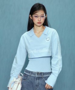 Korean Style College Chic Long Sleeve Shirt and Cami Two-Piece Set for Women - 2025 Spring Fashion Trend