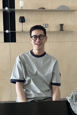 Korean Style Color Block Design Short Sleeve T-Shirt for Men - Casual Loose Fit Summer Top