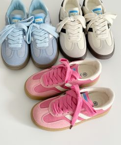 Korean Style Color Matching Retro Training Shoes for Women - 2025 Summer Hot-Selling Niche Sneakers