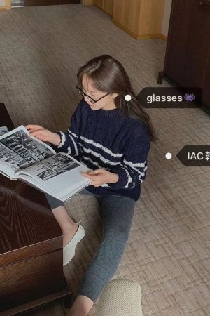 Korean Style Cute Round Square Frame Glasses - Face-Slimming Design for a Stylish Look, Perfect for 90s and Y2K Fashion Lovers