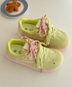 Korean Style De Xun Sneakers for Women - 2025 Versatile Casual Sports Shoes, Trendy Lychee Park Fashion Footwear