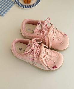 Korean Style De Xun Sneakers for Women - 2025 Versatile Casual Sports Shoes, Trendy Lychee Park Fashion Footwear