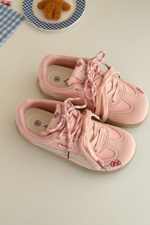 Korean Style De Xun Sneakers for Women - 2025 Versatile Casual Sports Shoes, Trendy Lychee Park Fashion Footwear