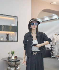 Korean-Style Elegant Solid Color Cardigan Shirt for Women - Slimming Casual Ramie Top for Summer 2025