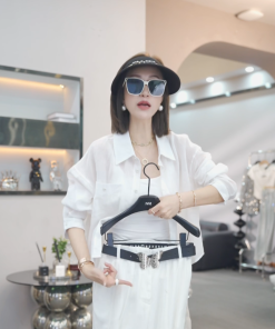 Korean-Style Elegant Solid Color Cardigan Shirt for Women - Slimming Casual Ramie Top for Summer 2025