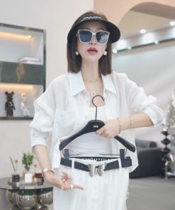 Korean-Style Elegant Solid Color Cardigan Shirt for Women - Slimming Casual Ramie Top for Summer 2025