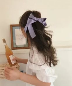 Korean Style Fairy Bow Hair Clip - Spring Accessory, Ins Trendy Hair Ornament, Cute Headdress for Girls