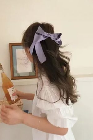 Korean Style Fairy Bow Hair Clip - Spring Accessory, Ins Trendy Hair Ornament, Cute Headdress for Girls