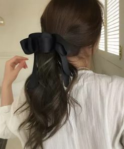 Korean Style Fairy Bow Hair Clip - Spring Accessory, Ins Trendy Hair Ornament, Cute Headdress for Girls