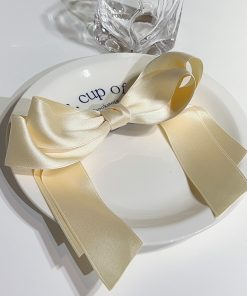 Korean Style Fairy Bow Hair Clip - Spring Accessory, Ins Trendy Hair Ornament, Cute Headdress for Girls