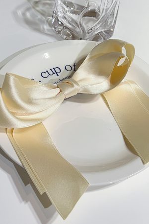 Korean Style Fairy Bow Hair Clip - Spring Accessory, Ins Trendy Hair Ornament, Cute Headdress for Girls