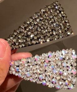 Korean Style Genuine Rhinestone Triangle Hair Clip for Bangs and Fringes - Fashion Side Clip Hair Accessory