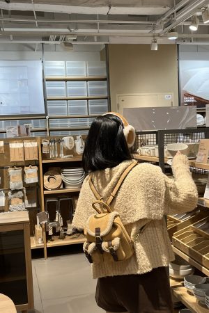 Korean Style Handmade Teddy Bear Mini Backpack - Versatile Suede Plush Double Shoulder Bag for Y2K Fashion