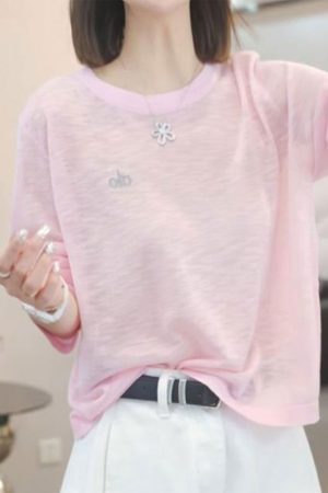 Korean Style High-End White Long Sleeve T-Shirt for Women, Lightweight Sun Protection Top for Summer 2025